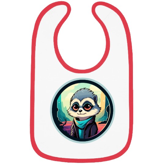Meerkat Illustration Bibs