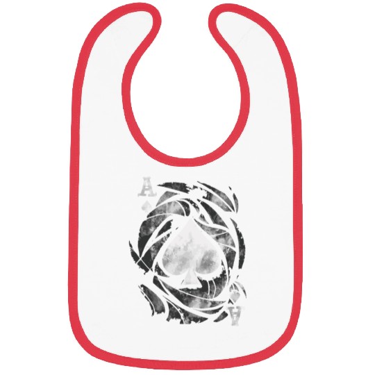 Grunge Ace of Spades Bibs