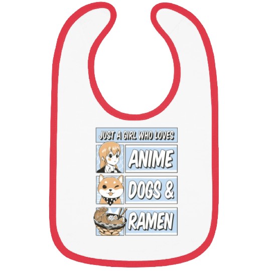 Anime Love, Dog Joy, Ramen Comfort Bibs
