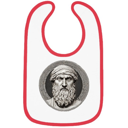 Pythagoras Greek Mathematician Artwork Bibs