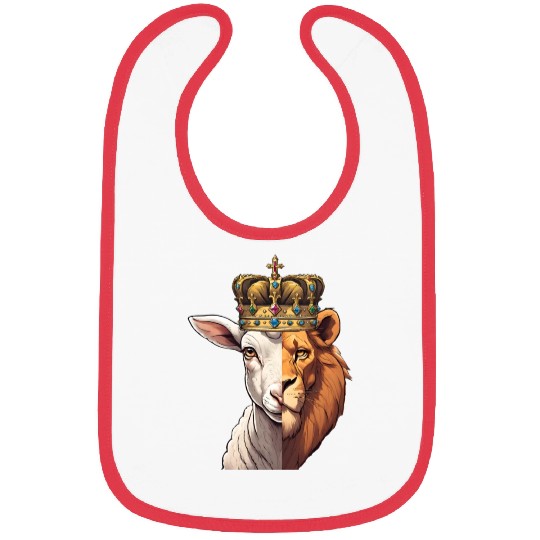 Lion, Lamb, King Bibs