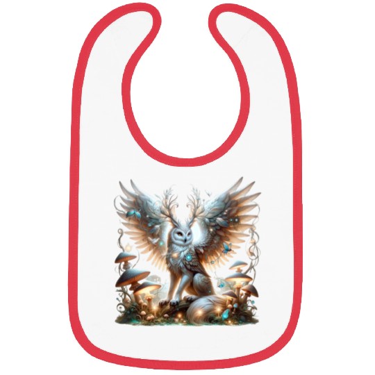 Mystic Owl of the Enchanted Forest Bibs