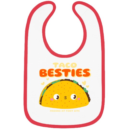 Cute "Taco Besties" Graphic Bibs