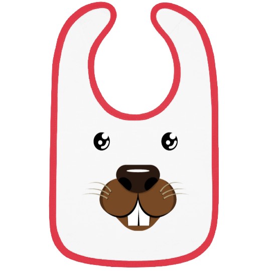 Groundhog Face Rodent Groundhog Day Bibs