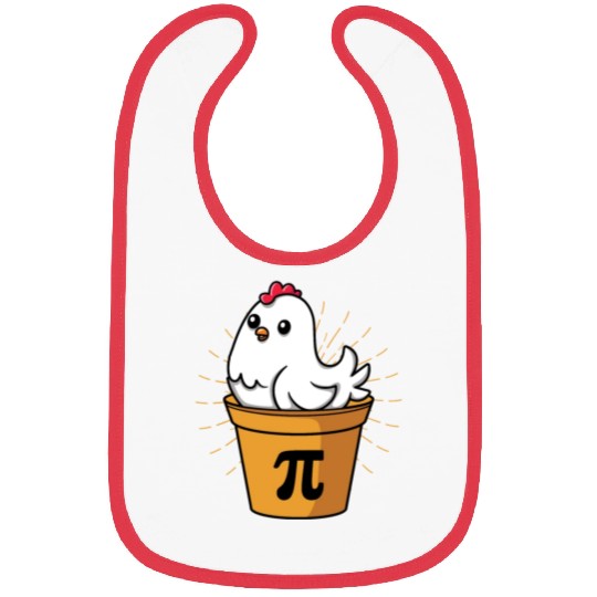 Chicken Pot Pie Funny Pi Day Math Equations Bibs
