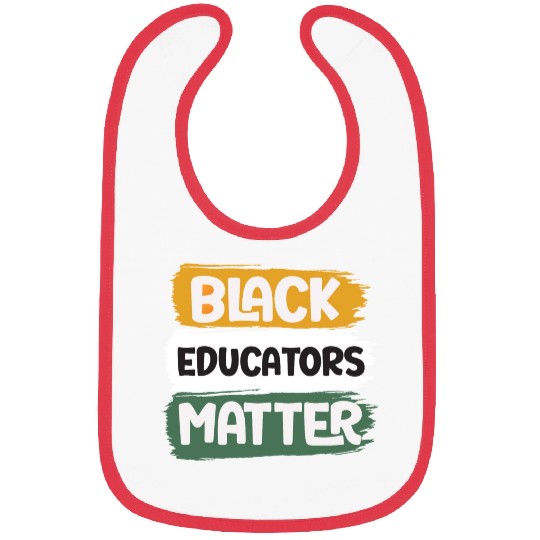 Black Educators Matter African History Teacher Men Bibs