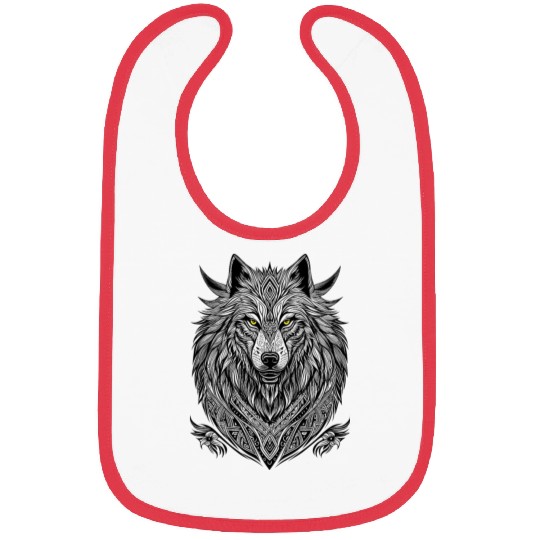 White wolf Bibs
