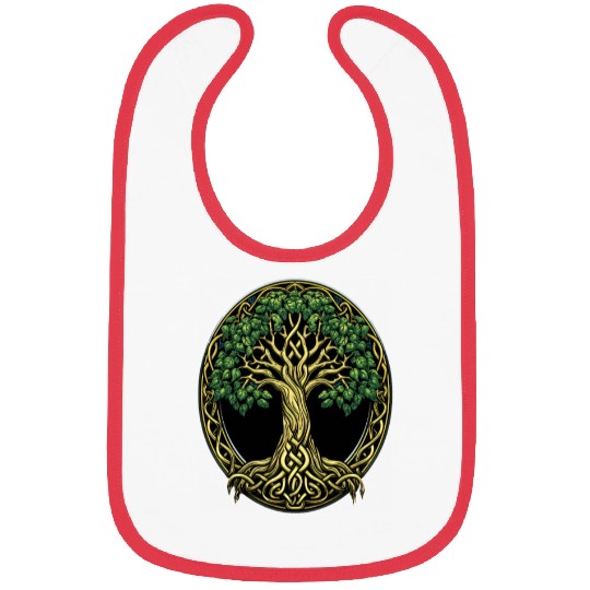 St Patricks Day Celtic Knot Tree Irish Gaelic Bibs