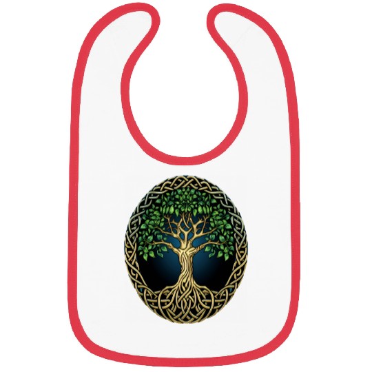 St Patricks Day Celtic Knot Tree Irish Gaelic Bibs