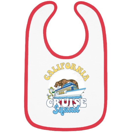 California Cruise Squad Family Vacation Trip Bibs