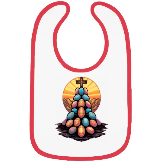 Christian Easter Day Cross Easter Egg Hunt Bibs