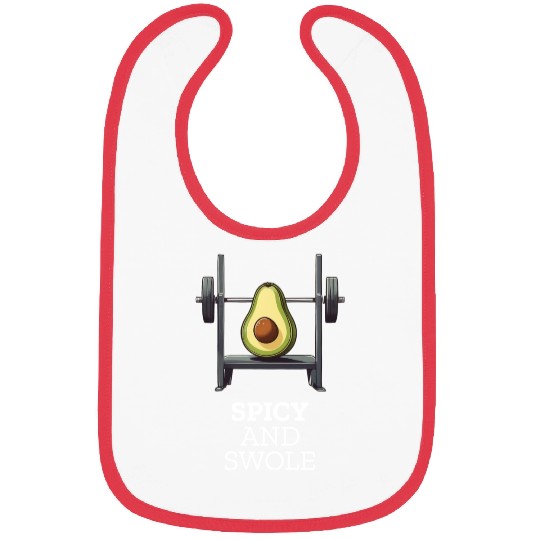 Spicy and Swole Avocado Gym Bibs