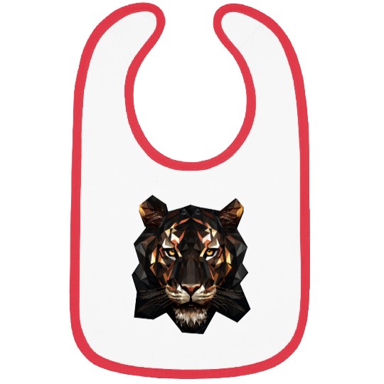 Geometric Tiger Animation Bibs
