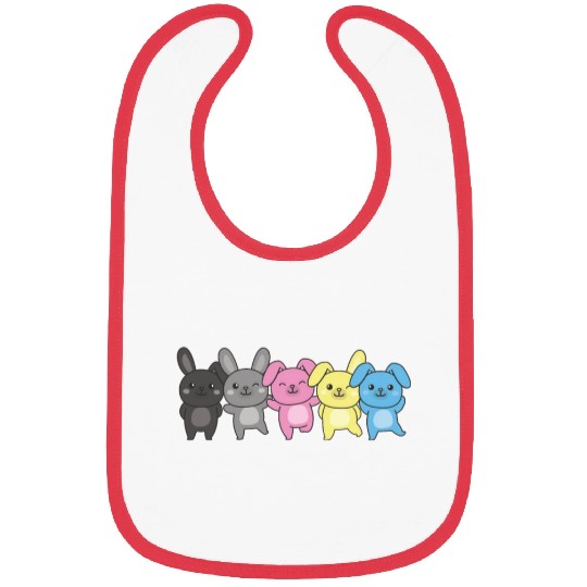 Polygender Flag Pride Lgbtq Bunny Bibs