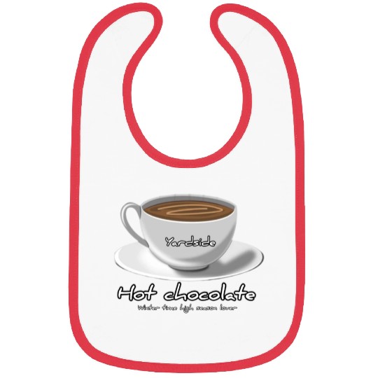 Drink Hot chocolate good winter Yardside font Bibs