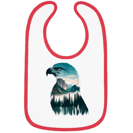 Nature in Eagle Pattern Bibs