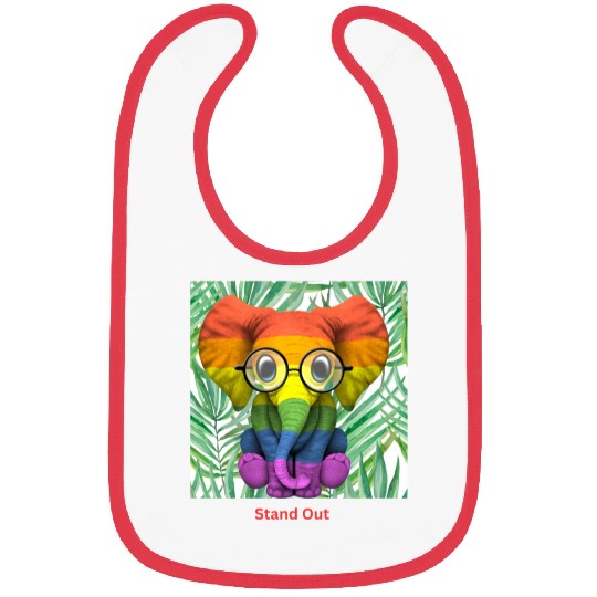RAINBOW ELEPHANT Bibs