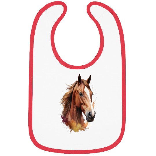 Horse Photo realism body head Bibs