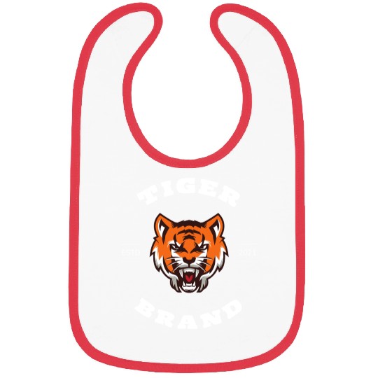 Bold Tiger Stripes: Black and Orange Bibs
