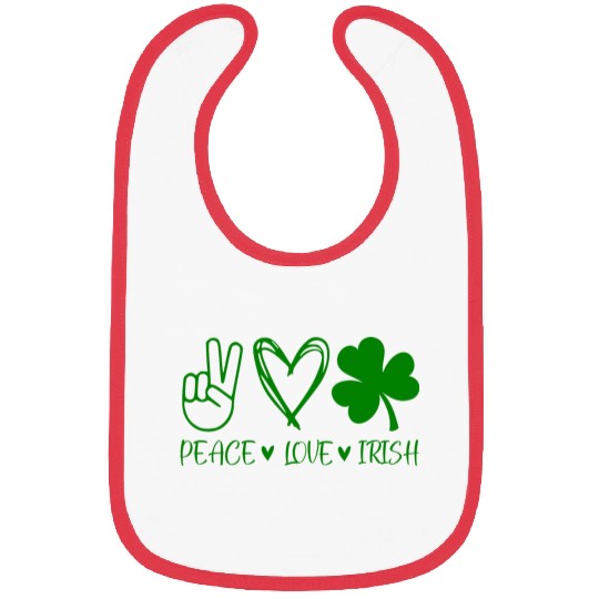 Irish Pace Love Clover Bibs