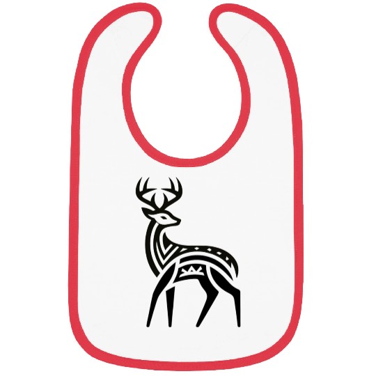 Deer Native American Zodiac Bibs