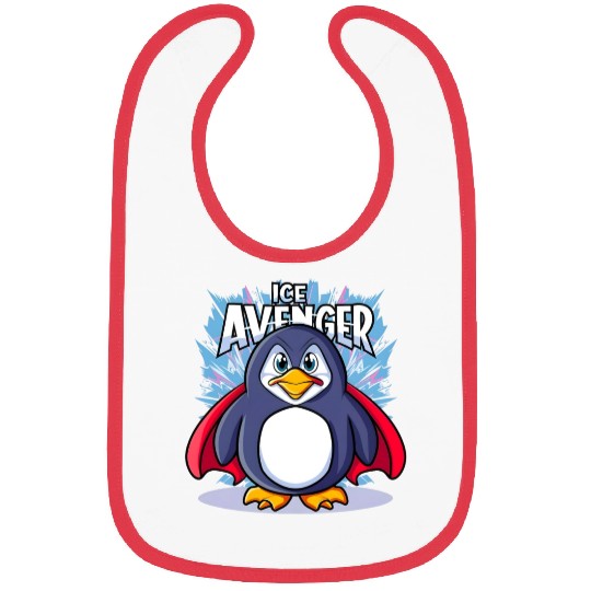 Superhero Penguin: The Ice Avenger Bibs