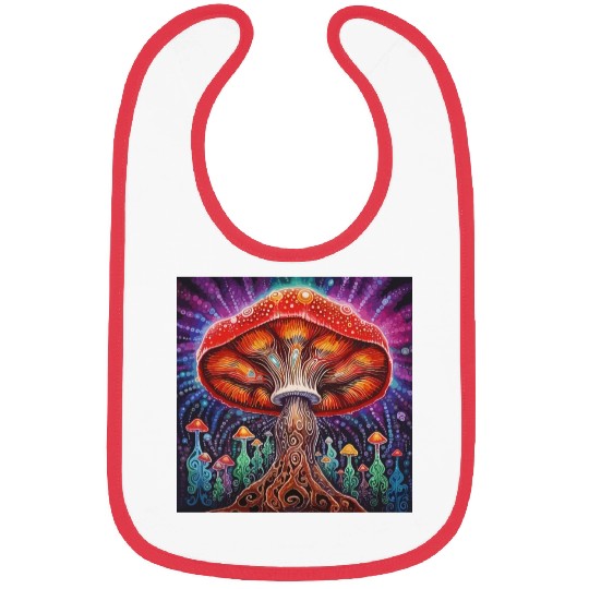 Meditation Chakra Infused Mushroom Bibs