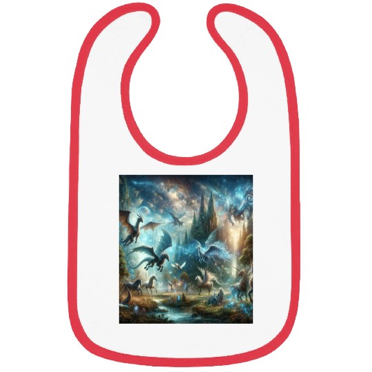 Fantasy Mythical Winged Creatures Bibs