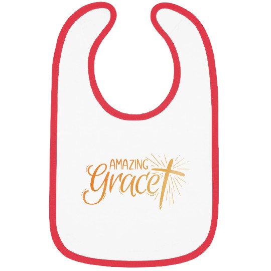 Amazing Grace Lettering Bibs