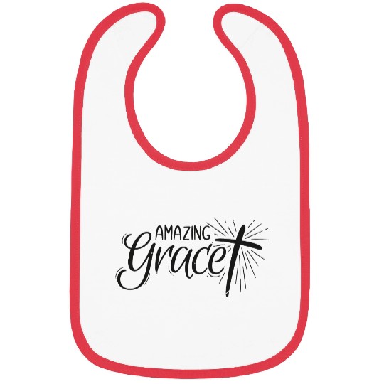 Amazing Grace Lettering Bibs