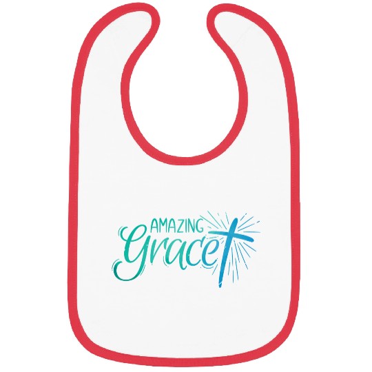 Amazing Grace Lettering Bibs