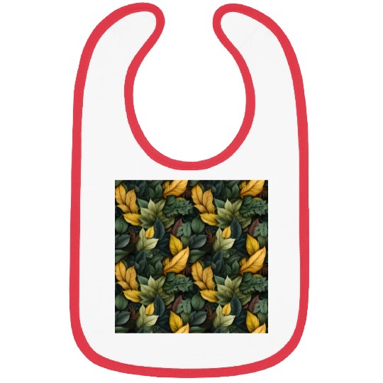 Fall Leaves Pattern Bibs