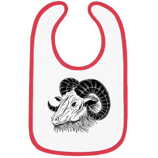 Baphomet Goat Horn Art Bibs