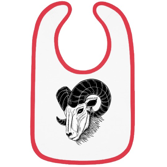 Dark Baphomet Goat Art Bibs