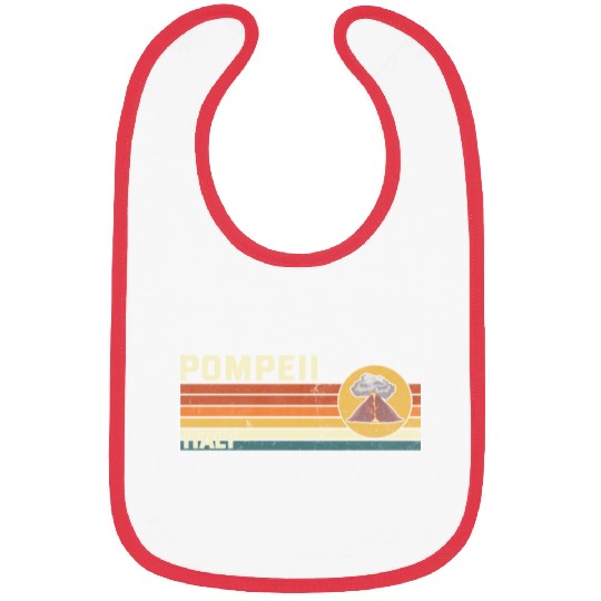 Pompeii Italy Vintage Volcanic Eruption Gift Bibs