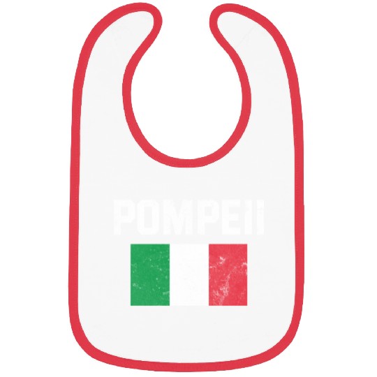 Pompeii Flag Italy Geology Bibs