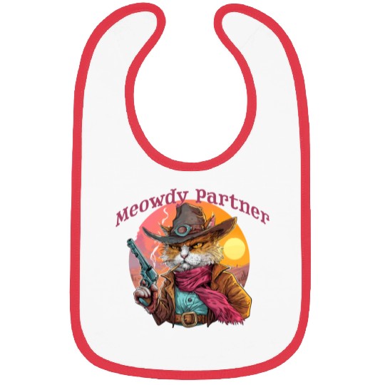 Purrfect Outlaw Showdown - Meowdy Partner Bibs