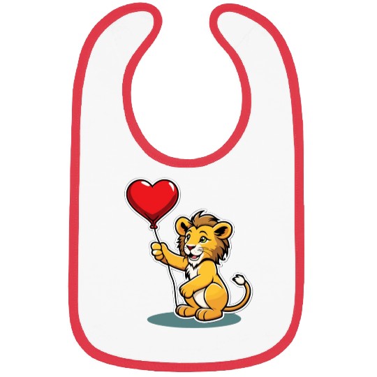 Lion Heart - Valentine's Day Bibs