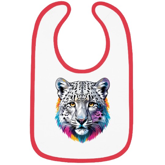 Snow Leopard Bibs