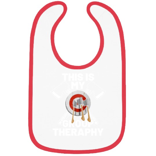 This Is My Group Therapy Axe Thrower Axe Throwinga Bibs