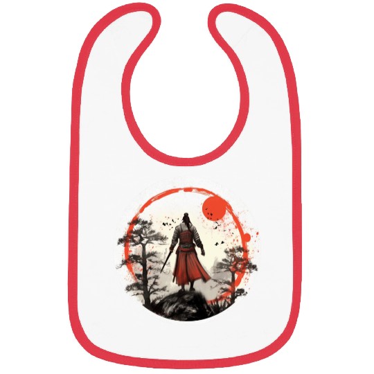 Samurai Sunset Bibs