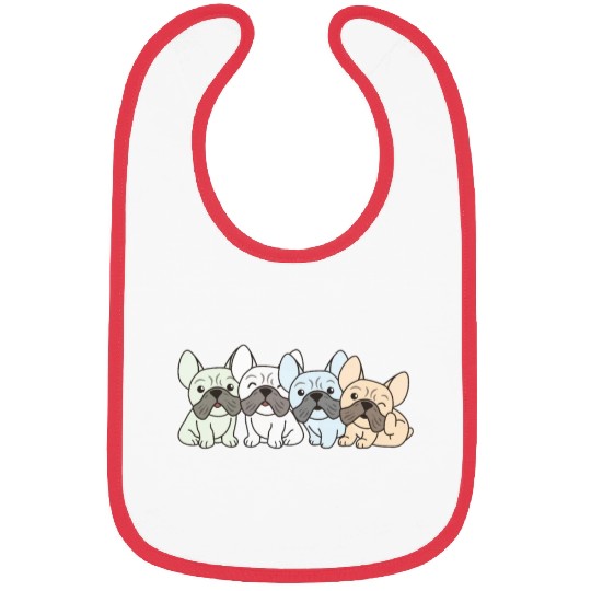 Unlabeld Flag Pride Lgbtq Cute French Bulldog Bibs
