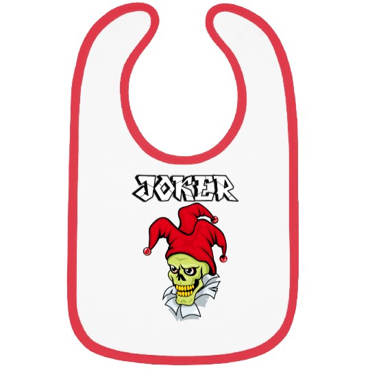skull joker Bibs