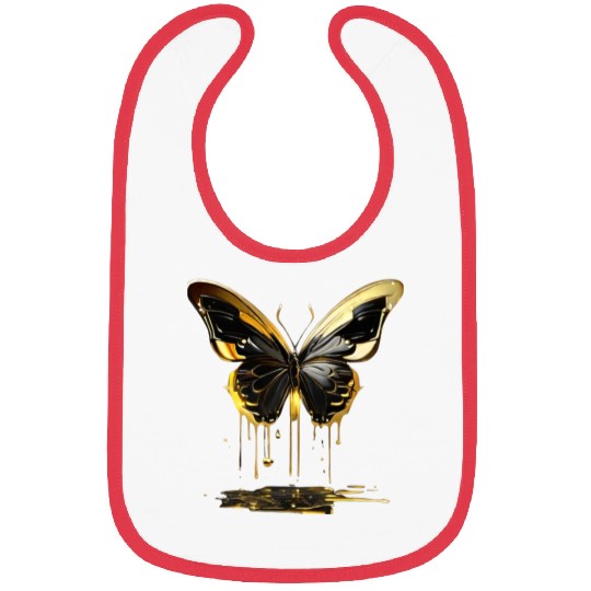 Gold Butterfly Bibs