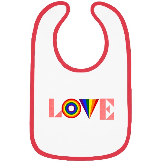Love is love pride Bibs