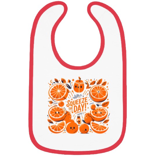 Orange: Squeeze the day! Bibs