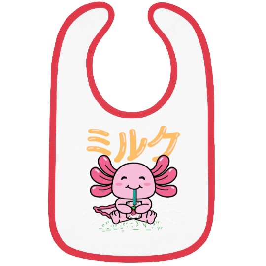 Axolotl Strawberry Sweet tooth Gift Bibs