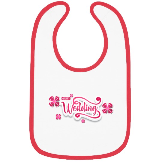 Happy Wedding Bibs