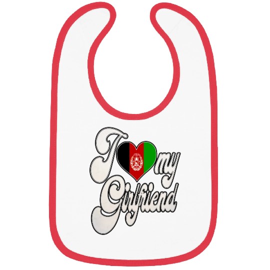 AfghanI Love My Afghanistan Girlfriend Bibs