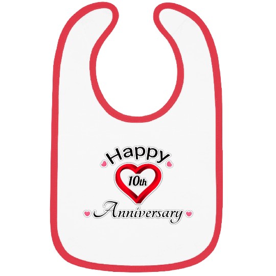 anniversary 10th Bibs